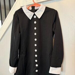 EUC The Addams Family, Girls Wednesday dress size S (4-6y)